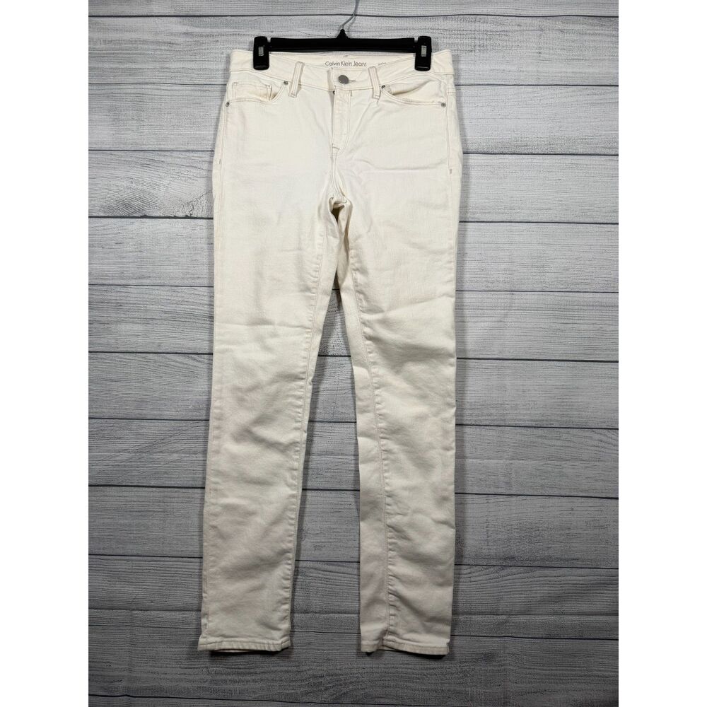 Calvin Klein Jeans Women's White Skinny Jeans W28 L30 1514